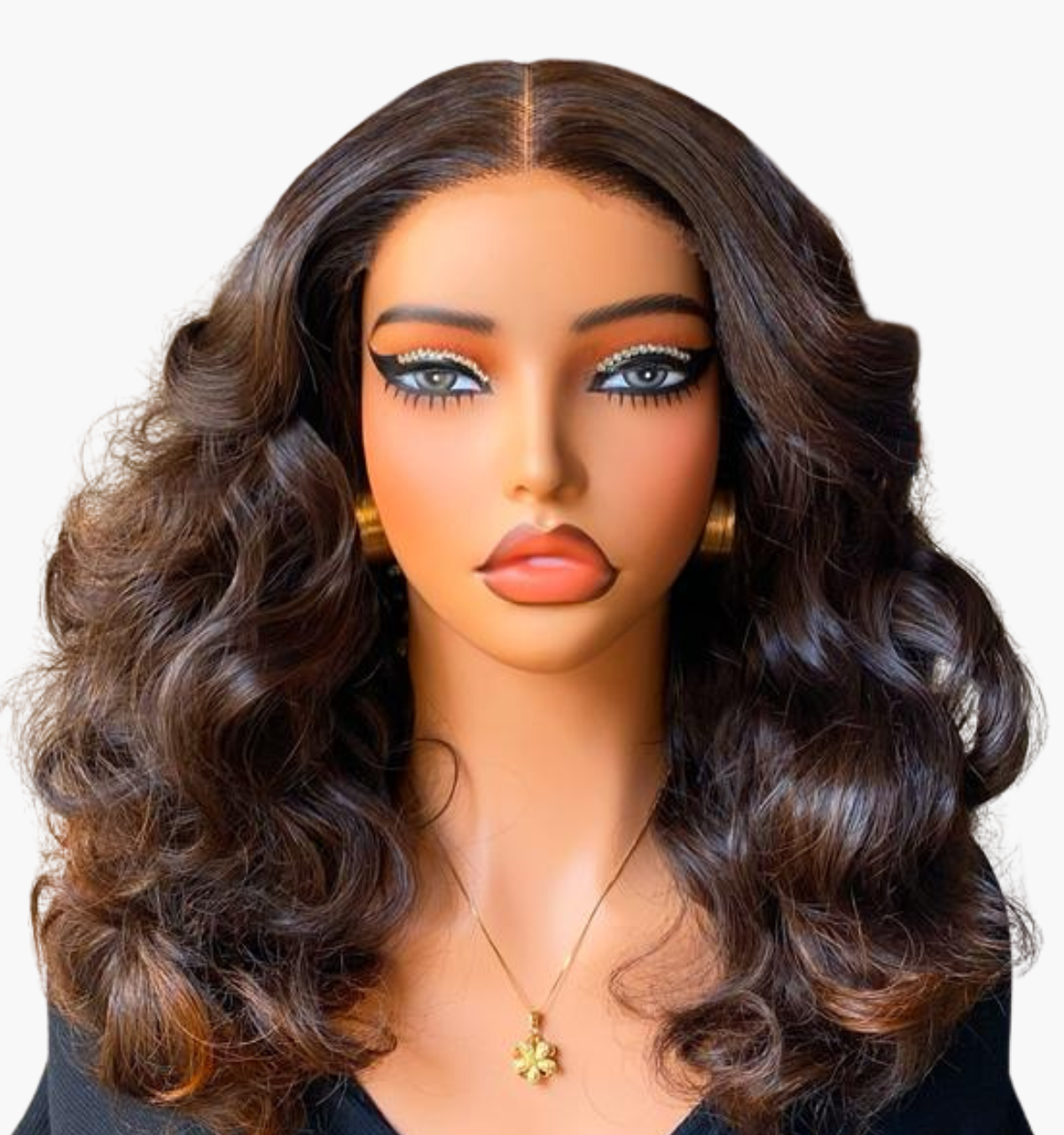 Vinia Bounce 5x5 Full Closure Layered Wig – Highlighted Gold Tips